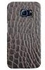 Stylizedd Samsung Galaxy S6 Edge Premium Slim Snap case cover Matte Finish - Cowhide Leather - Brown-Black