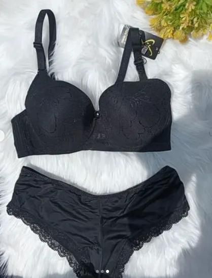 fashion unique black lace 2 piece set, sexy lingerie, matching bra and panty, plus size lingerie, sexy lingerie, hot plus size panties