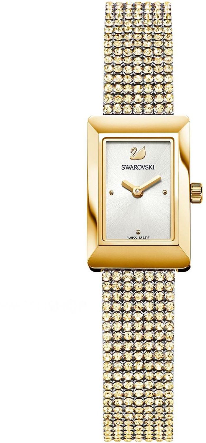 Swarovski Women's Swiss Memories White Silver Dial Gold Stainless Steel Quartz Watch
