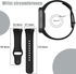 Silicone Watch Band Compatible With Xiaomi Redmi Watch 3 Active / Xiaomi Mi Watch 3 Active Sport Silicone Wrist Strap (Black)