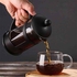 مكبس القهوة الفرنسي اليدوي لتحضير القهوه والشاي بنكهه لذيذه مع سعه 600 مل.
