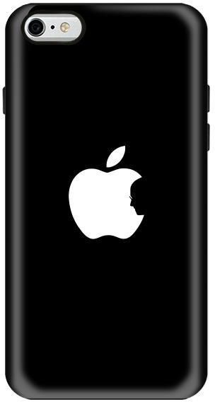 Stylizedd Apple iPhone 6Plus Premium Dual Layer Tough Case Cover Matte Finish - Steve's Apple - Black