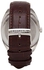 ساعة كاجوال انالوج بعقارب وسوار جلدي للرجال من سيتيزن، موديل: BI5090-09a, متعدد، بمينا أبيض، بسوار بني