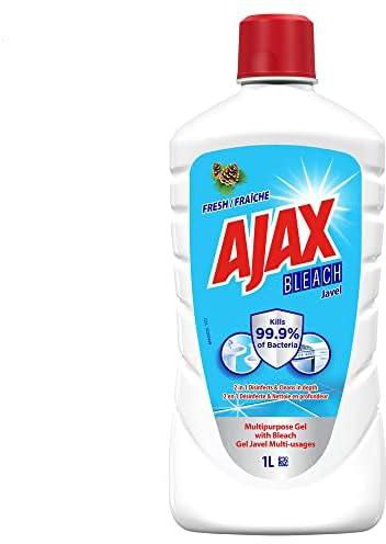 Ajax Multi-Surface Antibacterial Gel Bleach Cleaner, Surface Degreaser And Floor Cleaner, Classic, 1 L