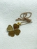Vintage Four Leaf Clover Layered Picture Box Pendant Necklace