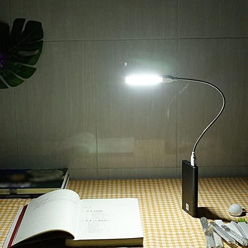 Graflsoa 8 LED USB Powered Operated Mini Reading Lamp Book Light Portable Warm White for Office Students Library