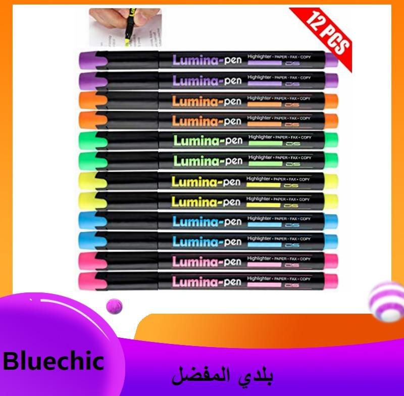 12 Pieces 6 Colors Tomorotec Highlighters Chisel Tip Tomorotec Highlighters Chisel Tip Assorted Lumina Highlight Pen
