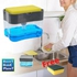 Sweethomeplanet 2 in 1 Pressing Type Soap Dispenser Kitchen Detergent