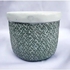  Candle Pot - 16cm - Grey And White