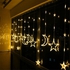 Memories Maker LED-Moon-Star-Curtain-Lightsl 2.5M