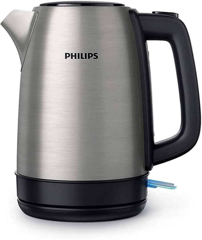 Philips Daily Collection Stainless Steel Kettle with Spring Lid - 1.7 Liter - Silver - HD9350/90