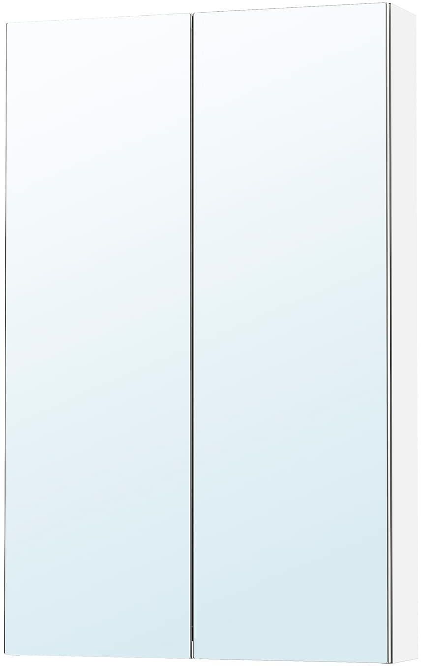 LETTAN Mirror cabinet with doors - mirror effect/mirror glass 60x15x95 cm