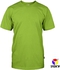 Boxy Microfiber Round Neck Plain T-shirt - 7 Sizes (Apple Green)