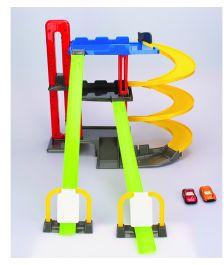Toy School City Garage 3 Level With 2 Cars And 2 Tracks