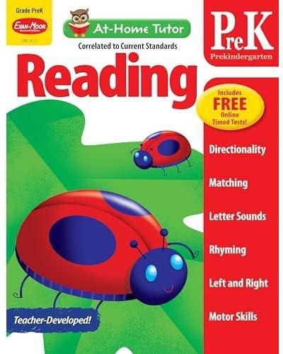 At-Home Tutor: Reading, PreK Workbook