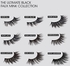 V-Luxe Noir De Noir False Eyelashes Blackest Black Finish, Weightless Volume and Curl False Lashes, Soft & Matte Fibers (Noir Velvet)