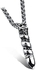 Fashion Long Body Lion Head Pendant Domineering Personality Men Titanium Steel Necklace black one size