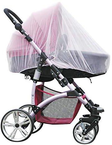 beiyoule Pram Net, Mosquito Net for Pushchair,Stroller Mosquito Net Universal Insect Net Protection Cover for Pushchair Prams, Buggy and Carrycot Extra Fine Holes