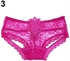 Floral Lace Underwear G-String Panties Rose Red