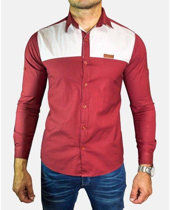 Double Face Shirt Long-Sleeve - Multicoloure