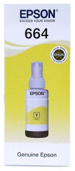Epson Ink 664 YELLOW Ink Bottle 70ML +FREE PEN