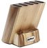 ZYLISS Control Wooden Knife Block - Kitchen Cutlery Storage - Knife Block Without Knives - 5 Slots