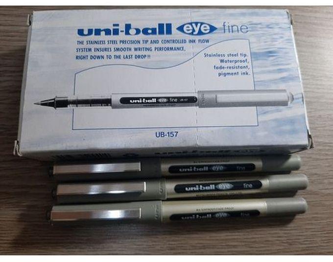 Uniball Set Of 3 Eye Fine UB157 Rollerball Pen - BLack