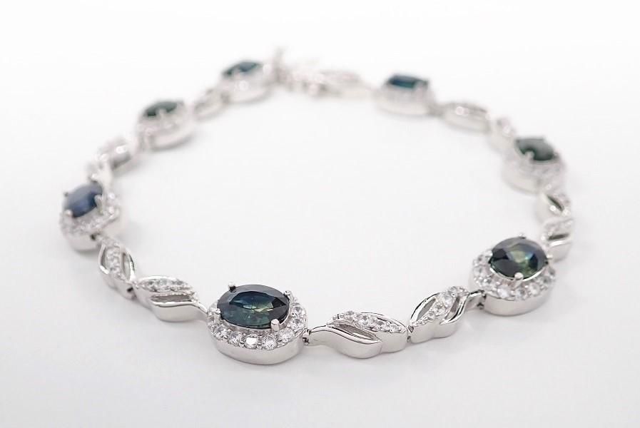 Magari New Design S925 Sterling Silver Sapphire Bracelet Bracelet