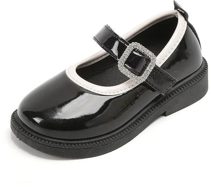 Baby Girl Shoes Patent Leather Loafers Children Princess Shoes for Girls Spring Autumn New Shallow-mouthed Soft-soled Kids School Shoes