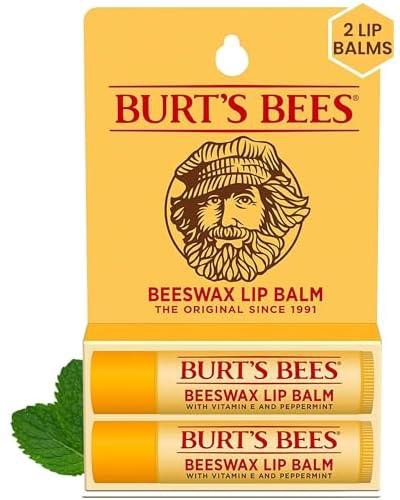 Burts Bees Beeswax Lip Balm Twin Pack for Unisex 2 x 0.15 oz Lip Balm