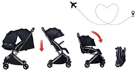 Youbi Toddler German Travel Light Stroller-Black with New Born Attachment