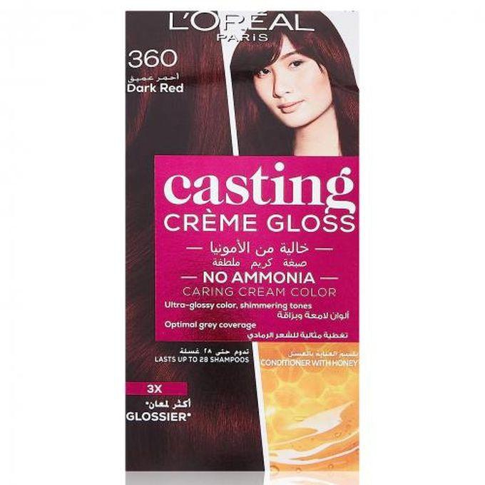L'Oreal Paris Casting Creme Gloss - 360 Dark Red - 48ml + 72ml + 60ml