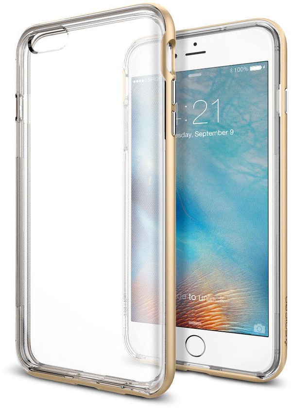Spigen iPhone 6S PLUS / 6 Plus Neo Hybrid Ex transparent Back capsule cover / case - Champagne Gold