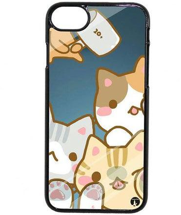 Protective Case Cover For Apple iPhone 7 Plus Cats