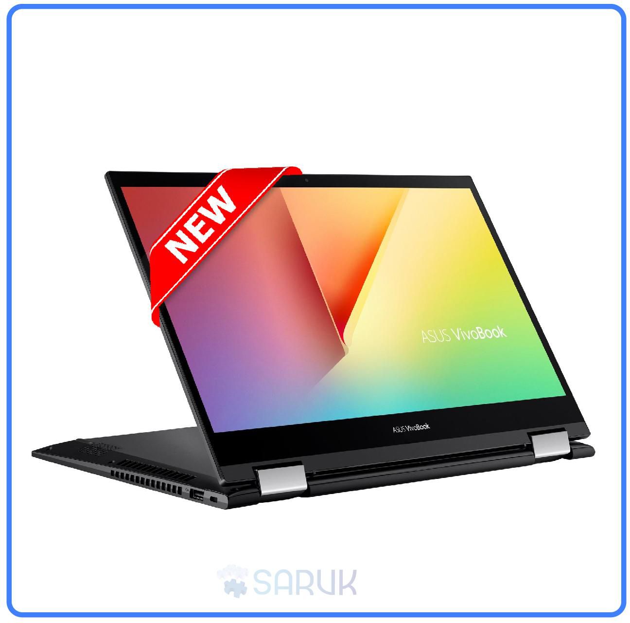 Asus VivoBook Flip 14-TP470E 11th Gen Intel Core i7-1165G7 16GB RAM 512GB SSD 14" FHD Glare Display Bluetooth Webcam WiFi Windows 11 Indie Black 1 Year Manufacturer Warranty