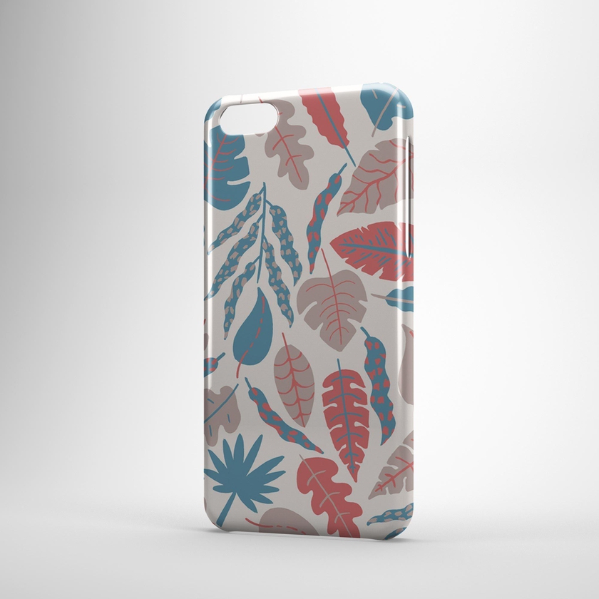 Blue Red Orange Autumn Leaves Leaf Plants Phone Case Cover for iPhone5C