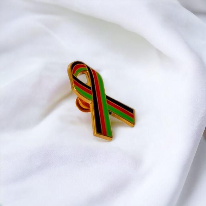 Fashion Kenya Ribbon Lapel Pin Badge