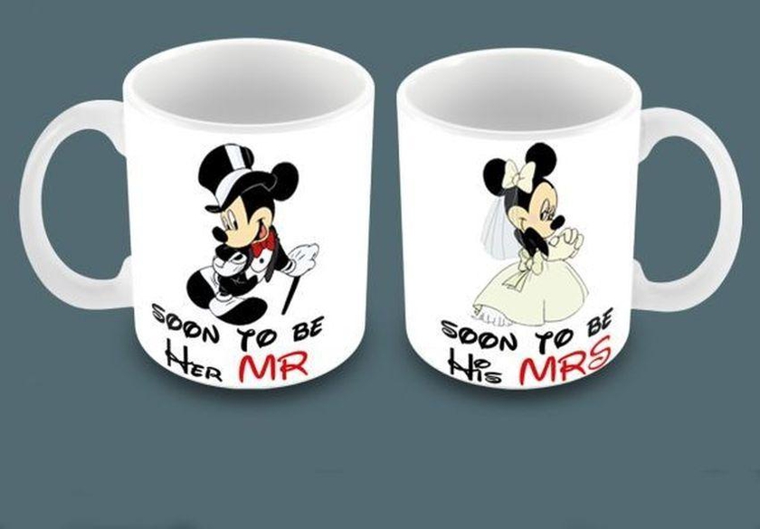 Couple Mugs Mickey And Mini Mouse - Ceramic Mug
