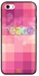 غطاء حماية واقي لهاتف أبل آيفون 5S نمط مطبوع بكلمة "Peace" ملونة