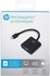 HP Mini Display Port To VGA Adapter Port - Laptops, Monitors, Projectors - Black