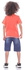 Ktk Casual Orange T-Shirt With Print For Boys