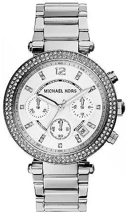 Michael Kors Parker Women'S Silver Dial Stainless Steel Analog Watch - Mk5353, Large