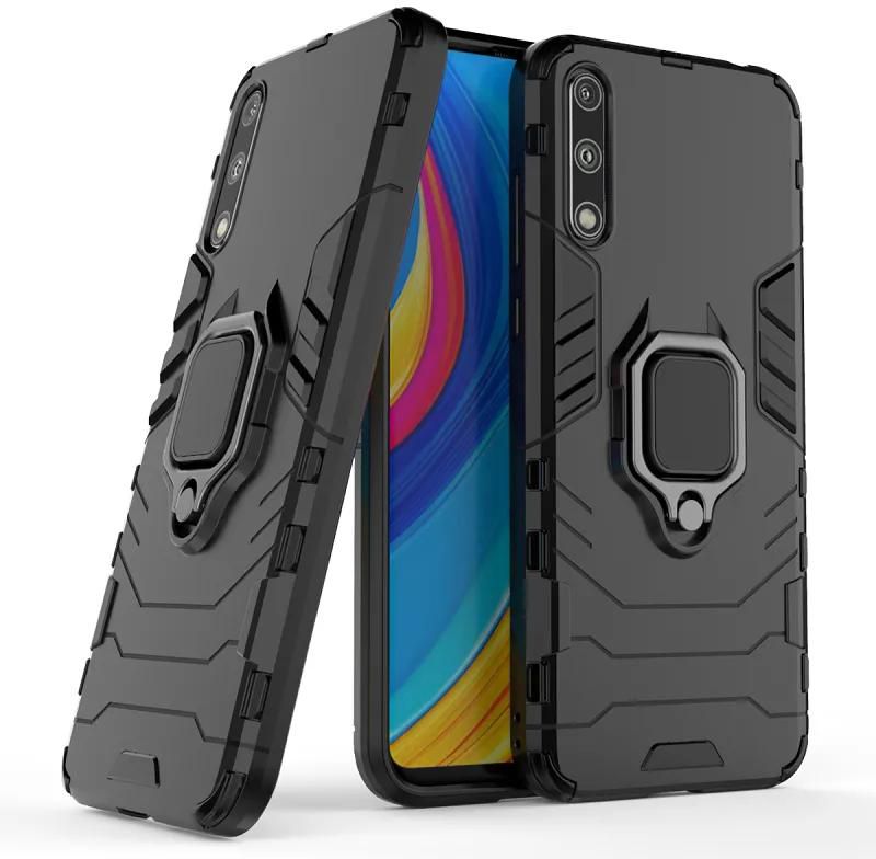 Phone Case for Huawei Enjoy 10S P Smart 2020 Cases with Car Magnetic Ring Holder Back Cover black for Huawei Enjoy 10S