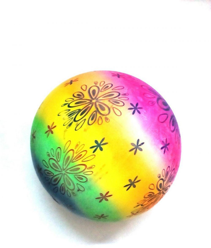 A beach ball Multicolored