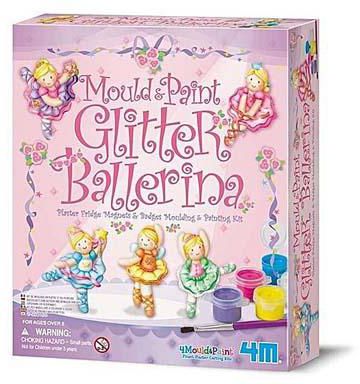 Mould & Paint Glitter Ballerina – 18 Pcs