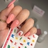 Magenta Nails 1 Sheet Of Nail Art Stickers Design As Pictures Show - N1042p