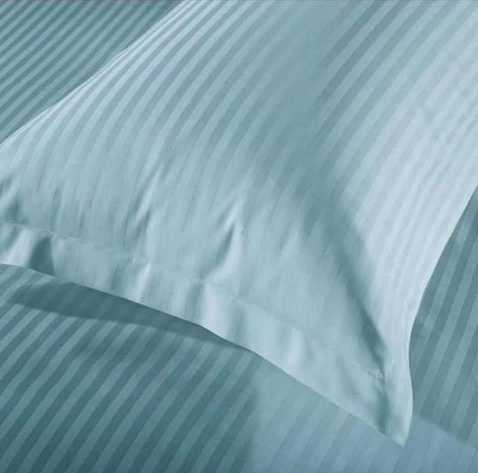 Blue Striped Bed Sheet Set - 5 Pcs