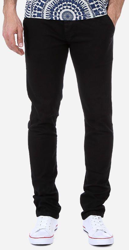 Andora Cotton Pants Slim Fit - Black