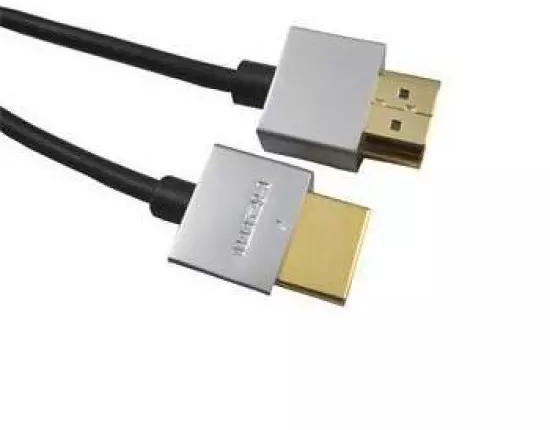 PremiumCord Slim HDMI + Ethernet cable, gold, 1.5m | Gear-up.me