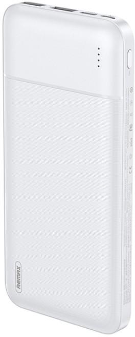 Remax RPP-96 Lango Series Dual USB Ports 10000mAh Power Bank (White)
